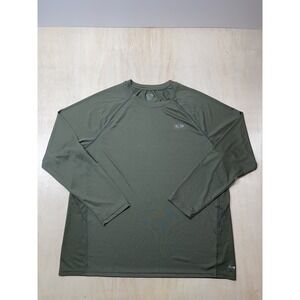 Champion mens short sleeve active performance shirt, Olive Green Size XXL